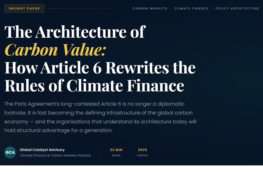 Article 6 Carbon Markets