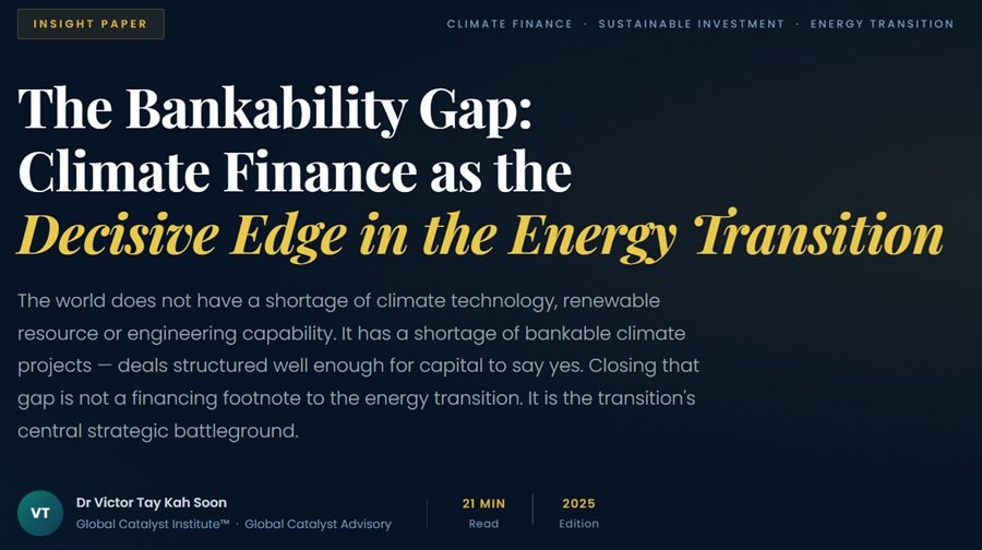Climate Financing, Sustainability Bankability, UnBankable Project